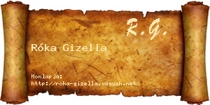 Róka Gizella névjegykártya