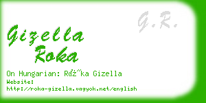 gizella roka business card